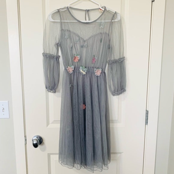 Japanese Lolita Dress . 2 piece set A-line Flowers Princess Party Dress - Picture 6 of 14